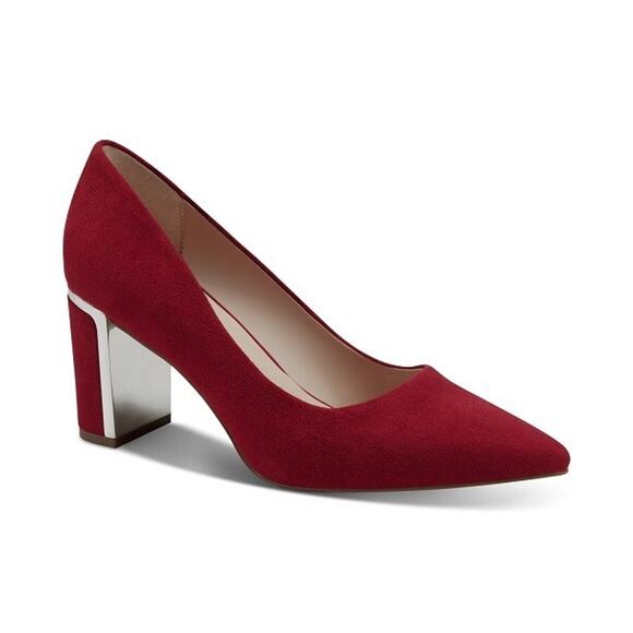 Alfani Women's Step N' Flex Jensonn Block-Heel Pumps, Red Micro Size 11M - Picture 1 of 1